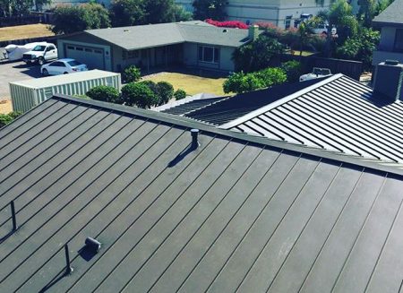 New Metal Roof With Solar