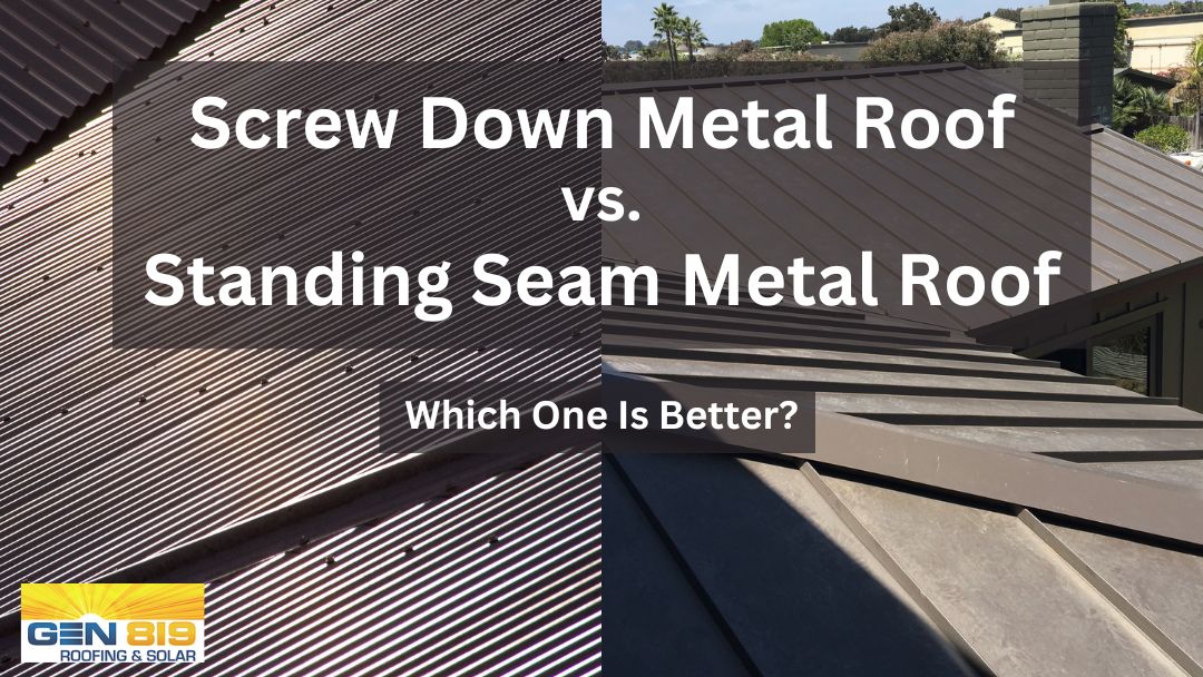 Standing Seam vs. Screw Down Metal Roofs