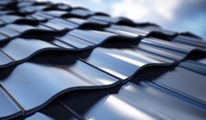 image of metal roof with modular metal roofing panels