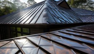 close view of metal roof