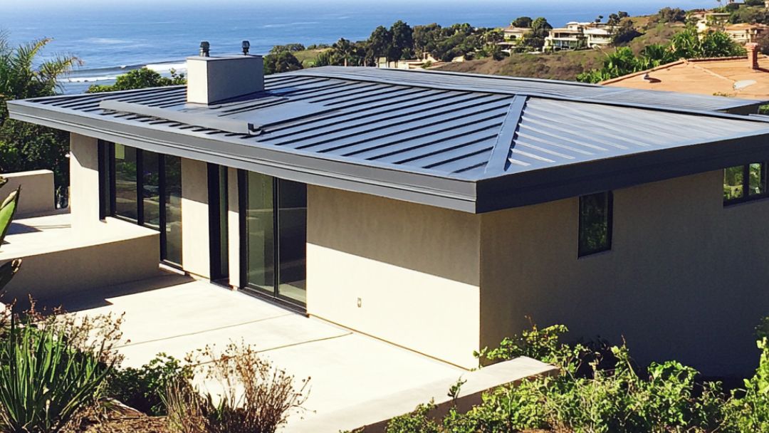 metal flat roof in Solana Beach
